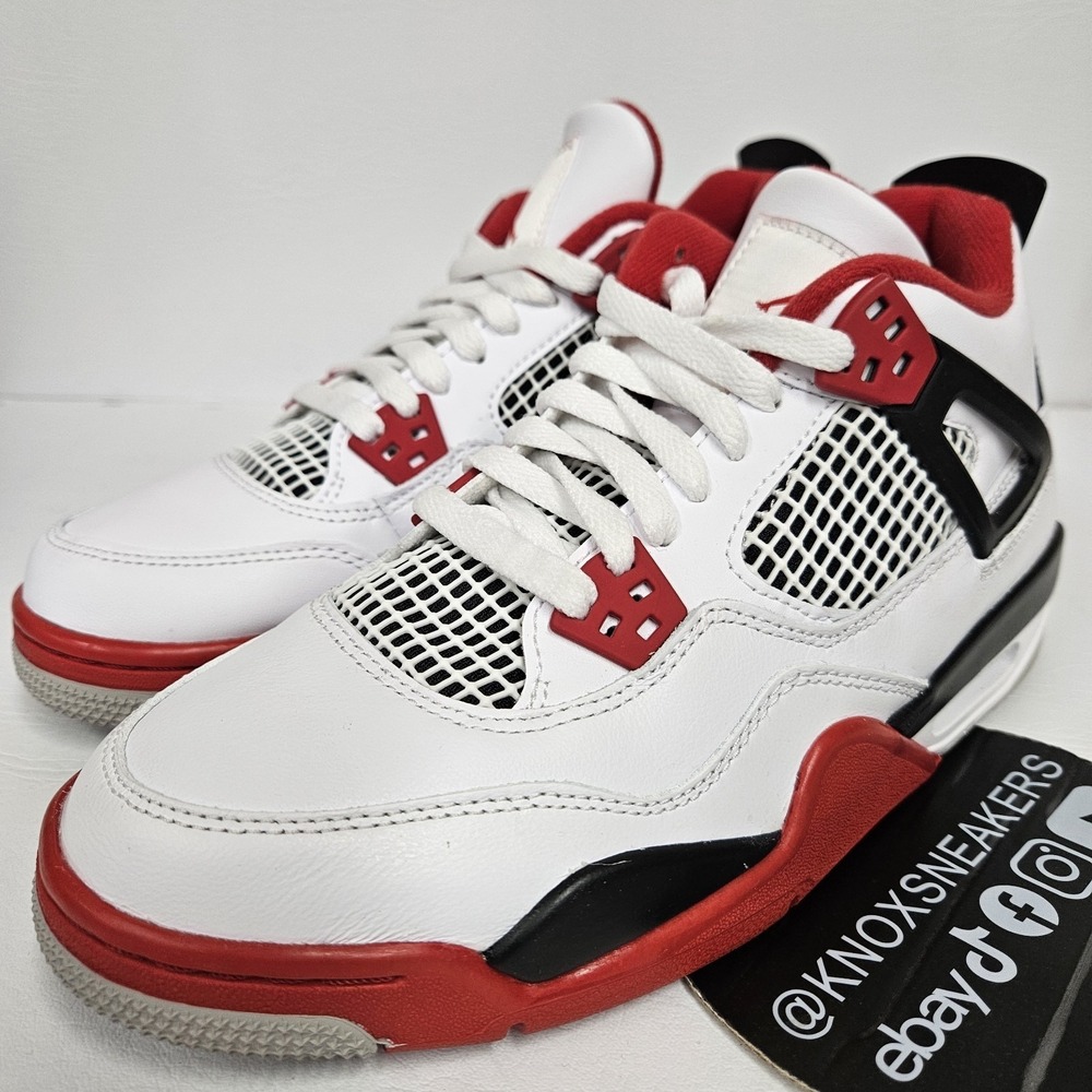 Nike Air Jordan 4 Retro Fire Red (2020) 408452-160 Grade School Size 7y